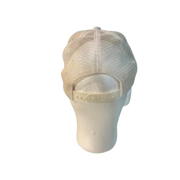 Vintage hat VTG Augusta maine white snapback dad cap bastille - Picture 3 of 5